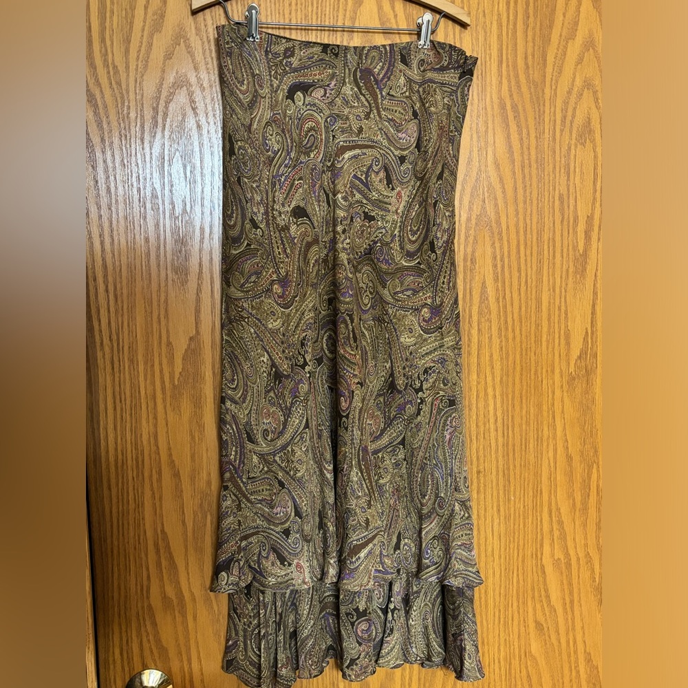Jones New York Signature Silk Paisley Print Dress